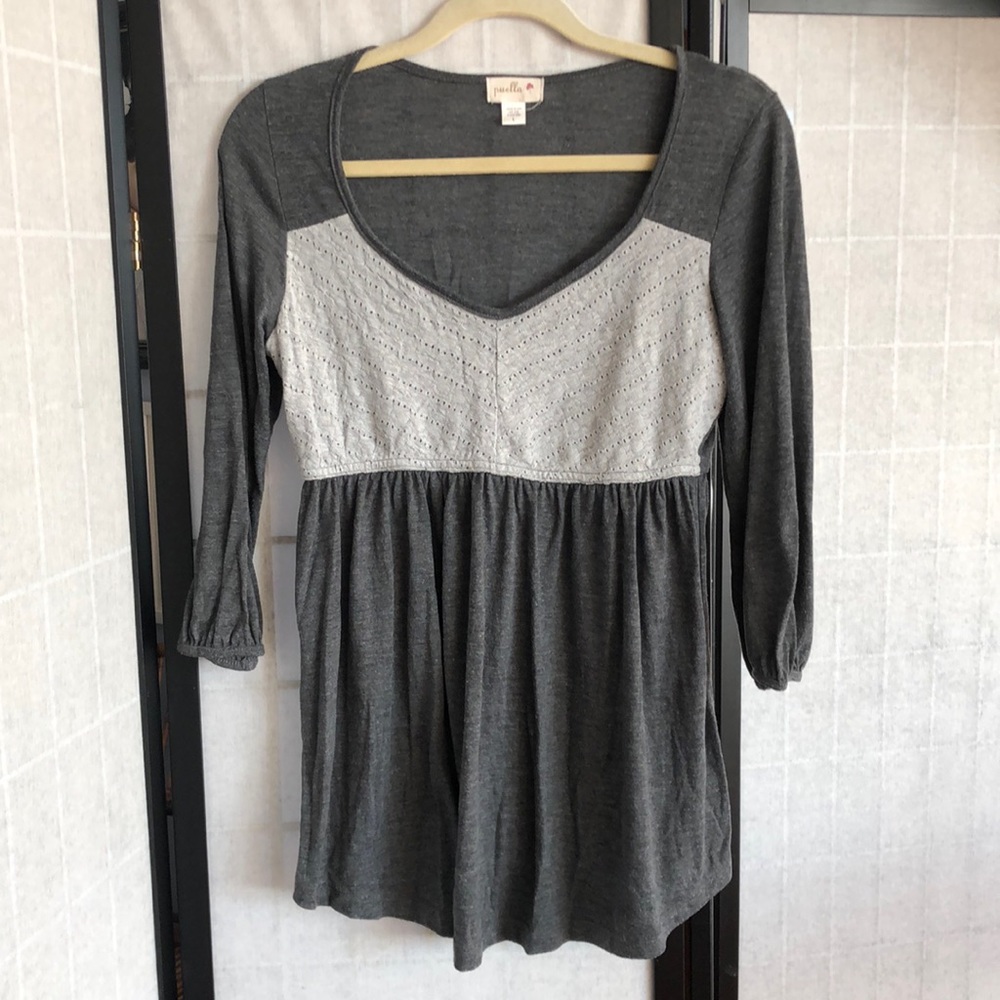 Anthropology casual grey top lg